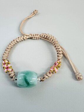 New Burma Jadeite Lu Lu Tong Charm Bracelet